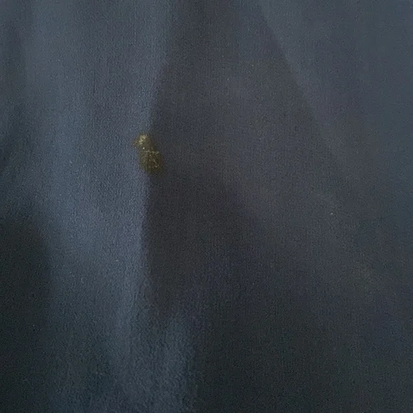 Evening Dress in gorgeous silk! Women’s sz 6 navy blue. Like new! Includes scarf - Picture 5 of 16